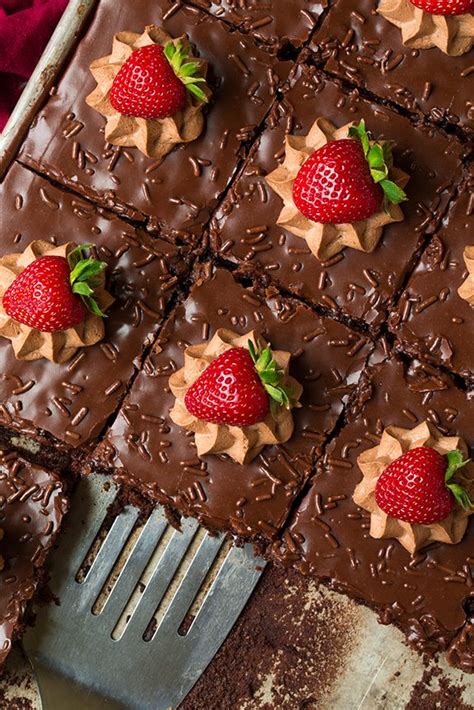 It's always popular at potlucks and parties. Chocolate Sheet Cake {BEST Chocolate Cake!} - Cooking Classy