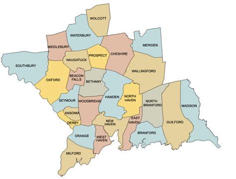 New Haven County Map 550w1 Brian Mezick