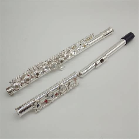Flauta Transversal Yamaha Yfl 584 Chaves Vazadas Pé De Si