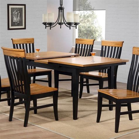 Lancaster Rectangular Dining Table Antique Black Rustic By Eci