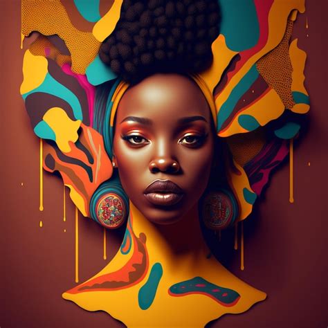 Beleza Negra Linda Garota Negra Afro Americana Mulher Africana Modelo