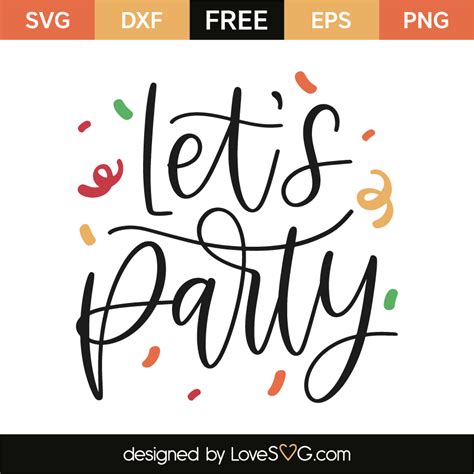 Party Clipart Png Eps Dxf Party Vector Let S Party Svg Svg Party People Cut Files For Silhouette