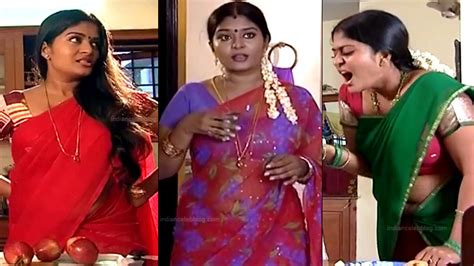 Neepa Aka Neeba Tamil Tv Actress Hot Saree Pics Indian Telly Show