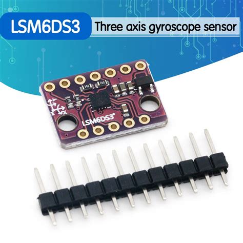 Lsm6ds3 Accelerometer Gyro Embedded Digital Temperature Sensor Module