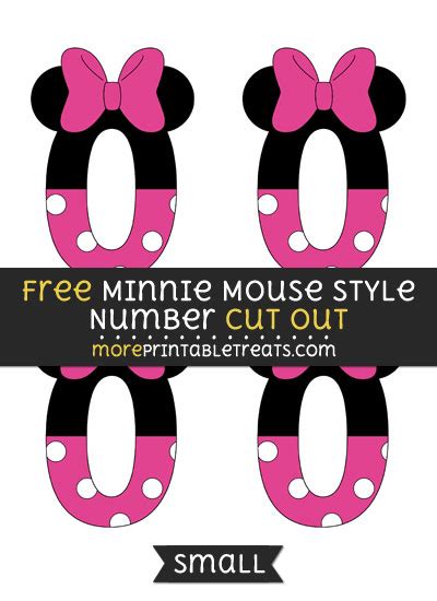 6 Best Printable Mickey Mouse Red Number 1 Printableecom Minnie Mouse