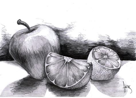 How to draw a fruit bowl commoditytipsco. Fruit pencils | Fruits drawing, Still life drawing, Pencil ...