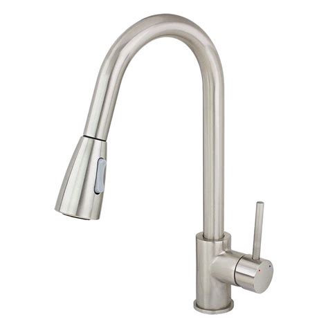 Get dishes clean with less of that messy splatter by opting for delta shieldspray® technology. Kokols Single-Handle Pull-Down Sprayer Kitchen Faucet in ...
