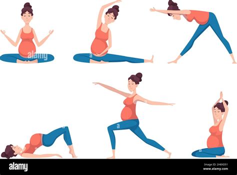 Yoga Pregnant Relaxed Poses For Pregnant Characters Sport Health Recreation Education Exact