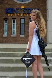 Gun Girl Calls On Trump To Cut Funding To Ohio University As They