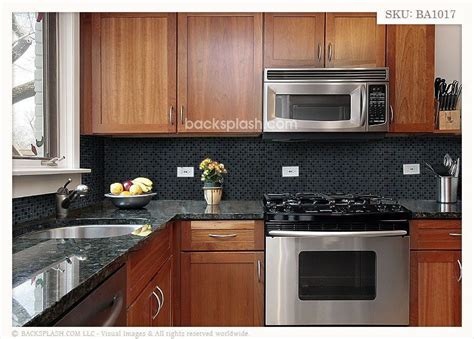 Black countertops with backsplash granite glass tile in 2020