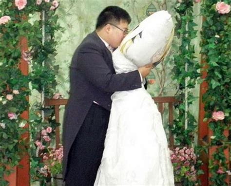 man marries body pillow girlfriend in korea boing boing