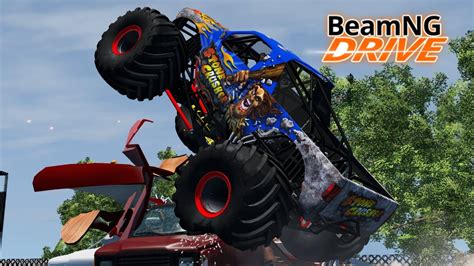 Beamngdrive Monster Jam Custom Fairgrounds 8 Truck Freestyle