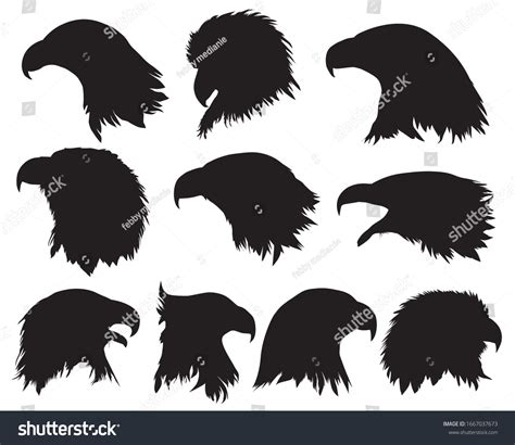 Eagle Head Silhouette Images Stock Photos And Vectors Shutterstock