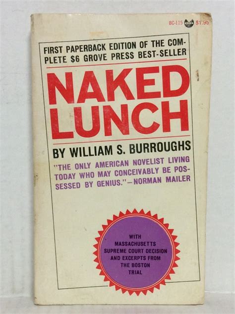 Naked Lunch By William S Burroughs Vintage Literary Sci Fi