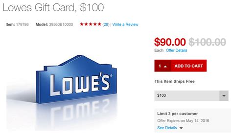 For lowe's credit contact information, please visit the lowe's credit center, or call the lowe's credit center monday through saturday: $100 Lowe's Gift Card for $90 from Staples: Stacks with 5X Ink or Amex Offer