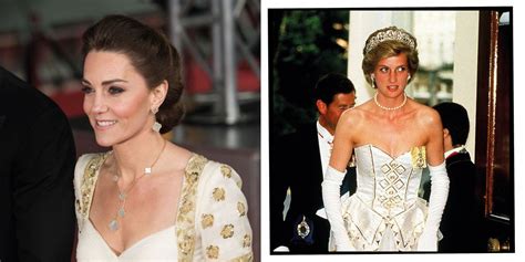 Kate Middleton And Princess Diana Style Times Duchess Of Cambridge