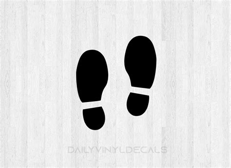 Set Of 2 Shoe Print Decals Shoe Print Stickers Footprint