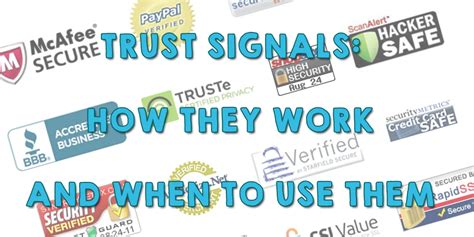 Trust Signals How They Work And When To Use Them