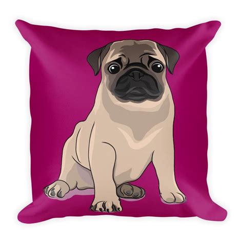 Almohada De Pug Almohada De Cachorro Lindo Pug Regalo Del Etsy