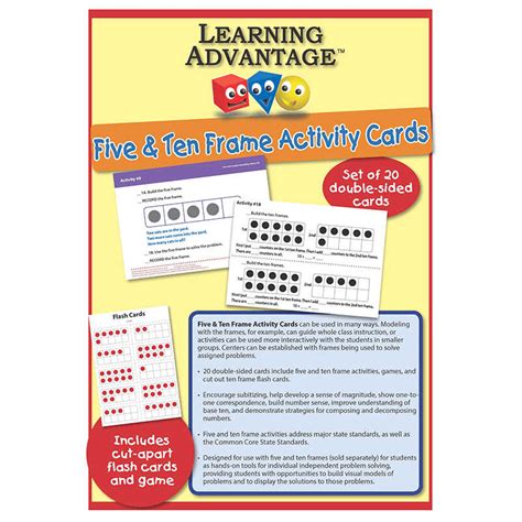 Learning Advantage Five And Ten Frame Activity Cards Ctu7407