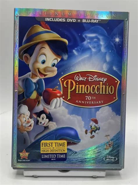 Disneys Pinocchio Dvd 2009 2 Disc Set70th Anniversary Platinum