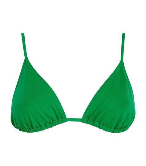 Womens Eres Green Mouna Triangle Bikini Top Harrods Uk