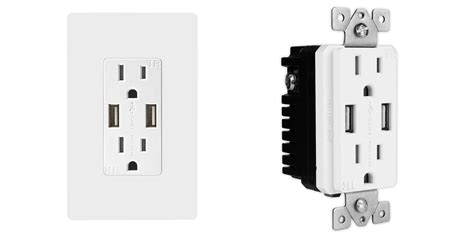 Smartphone Accessories: TOPGREENER Wall Outlet w/ dual 2.4A USB ports ...