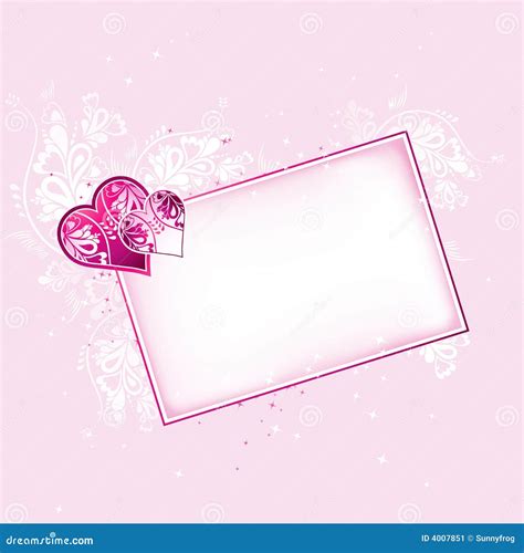 Two Pink Hearts Vector Stock Vector Illustration Of Cartoon 4007851