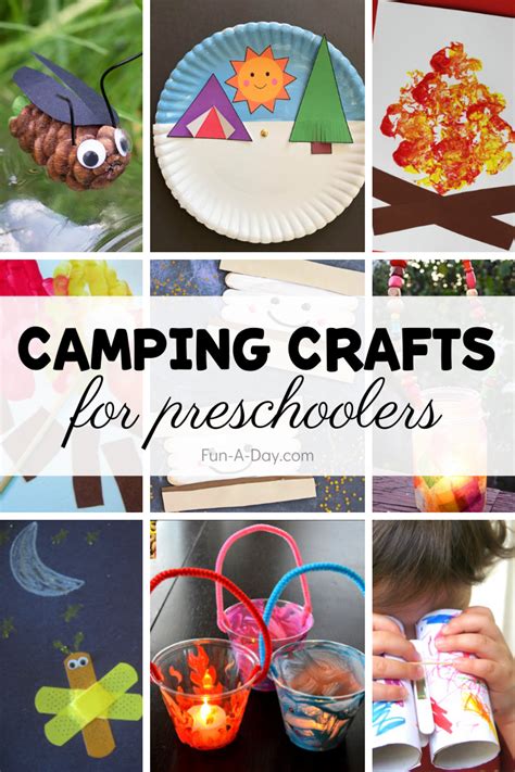 20 Fun Camping Crafts For Preschoolers Fun A Day