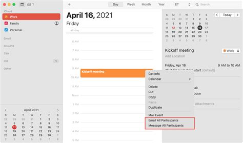 How To Email Or Message Calendar Event Participants