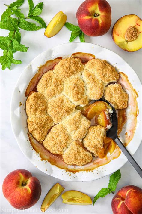 Easy Peach Cobbler Recipe (VIDEO) - Simply Home Cooked