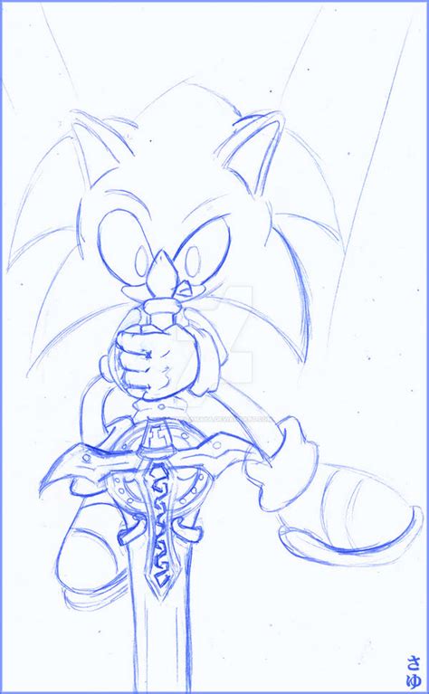 Sonic W Sword Quick Sketchie By Sayuri Amaya On Deviantart