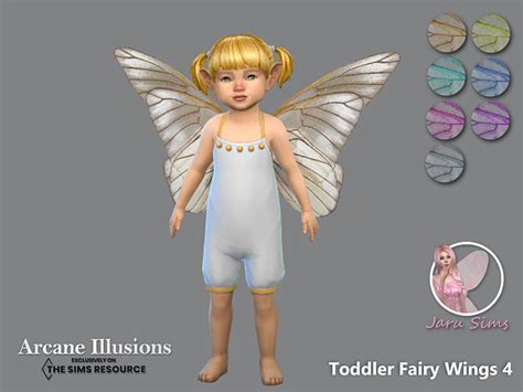 The Sims Resource Arcane Illusions Toddler Fairy Wings 4