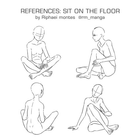 Sitting Pose Reference Cartoon Suwaru Wallpaper