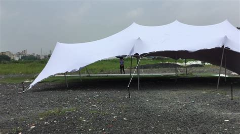 300 People Waterproof Stretch Tent Fabric For Outdoor From Factory