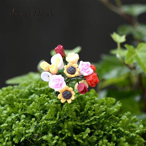 Buy Magideal 10pcs Miniature Flowers For Bonsai Fairy