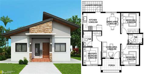 Simple Bungalow House Design With Floor Plan Floor Roma