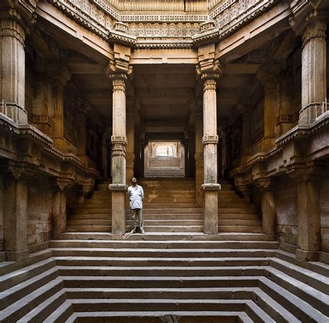 The Step Well In Ahmedabad Gujarat India Archaeological Survey Of