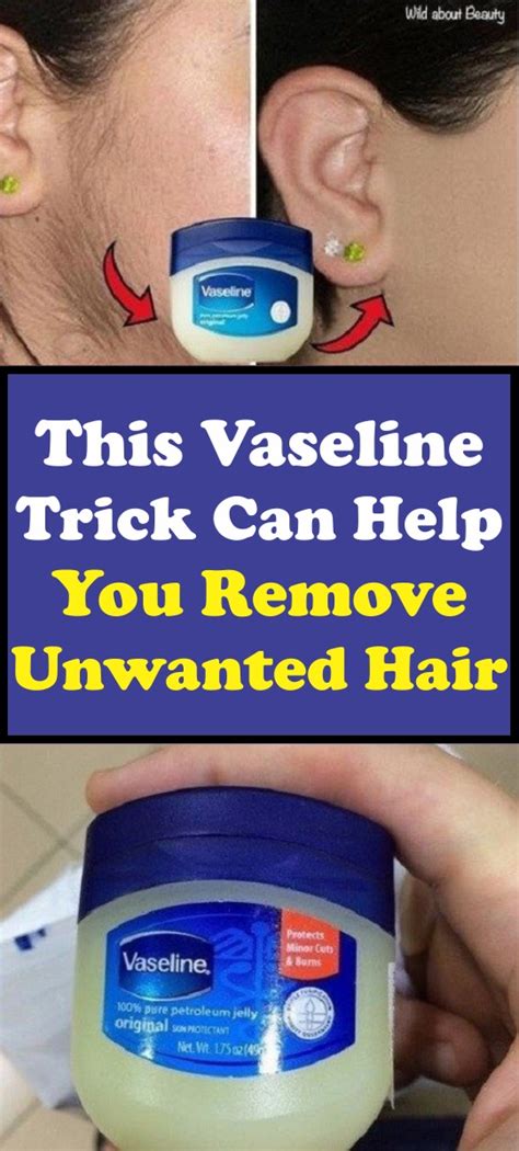 remove unwanted hair in 2 minutes with vaseline wellness treats
