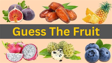 Guess The Fruit Name Quiz For Preschool Children Kids Learning