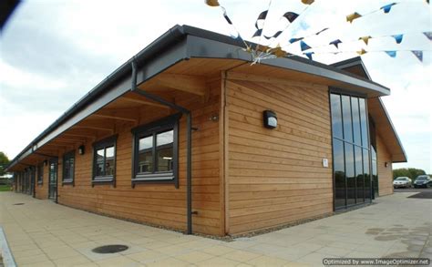 Exterior Of Ockendon Academy Timber Building Creating 7 New Classrooms