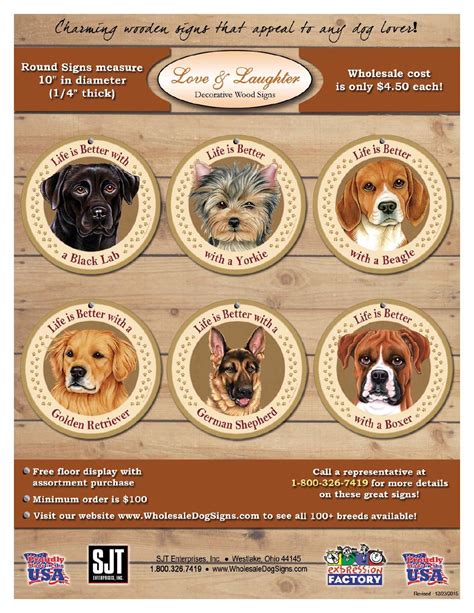 10 Round Wooden Dog Signs By Sjt Enterprises Inc Issuu