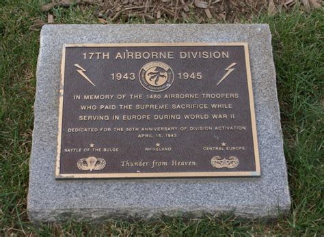 United States Army 17th Airborne Division Golden Talon City Of