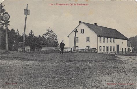 Le Bonhomme Frontière Du Col Du Bonhomme Carte Postale Ancienne Et