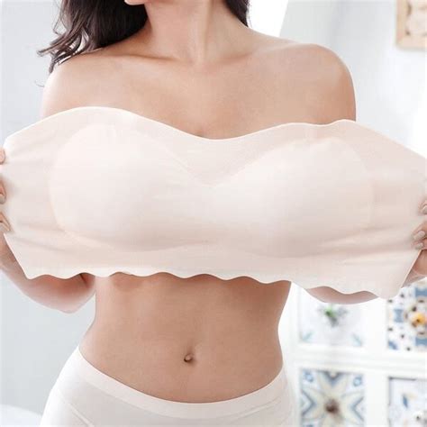 LAST DAY OFF Women Sexy Strapless Bra Invisible Push Up Bras