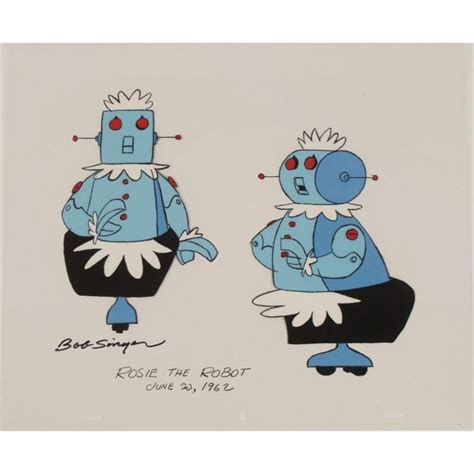 Rosie Robot Jetsons Signed Orig Model Cel Animation Art