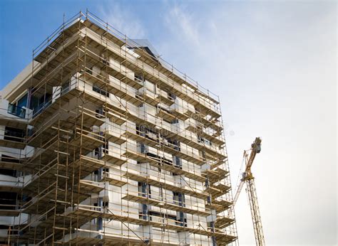 Tall Building Under Construction Stock Image Image Of Site