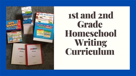 First And Second Grade Homeschool Writing Curriculum Youtube