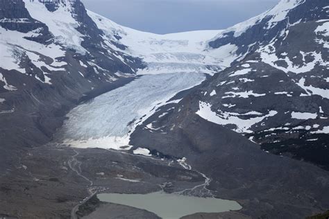 Athabasca Glacier And Terminal Moraine Geology Pics