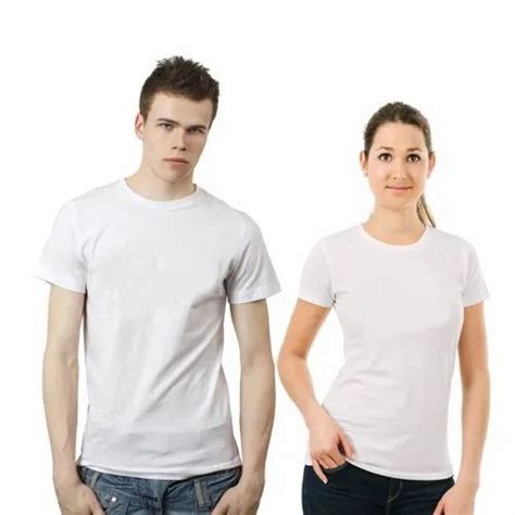 couple white cotton t shirt at rs 85 piece sector 23 faridabad id 22379079162